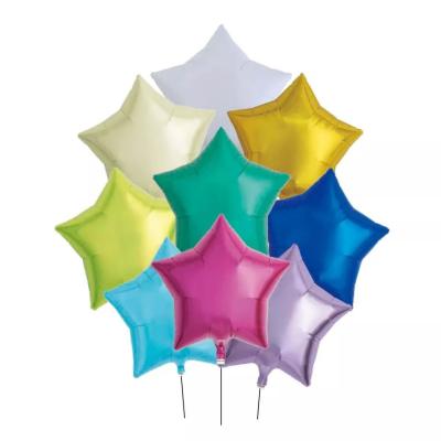 China Wholesal Premium attractive multi-color party helium gas 18inch star foil balloon for sale