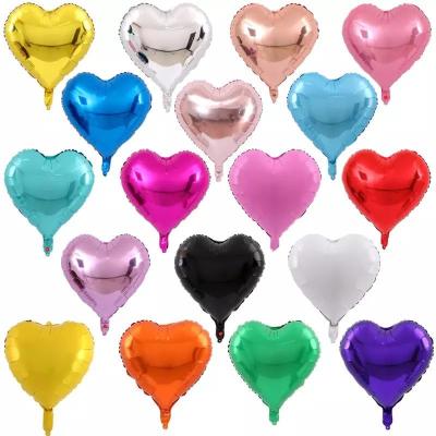 China Wholesal 18 inch heart shape party decoration balloon foil balloons for wedding for sale