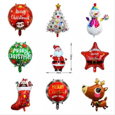China Wholesal Merry Christmas Foil Balloon Christmas Tree Shape Snowman Star Decoration for sale