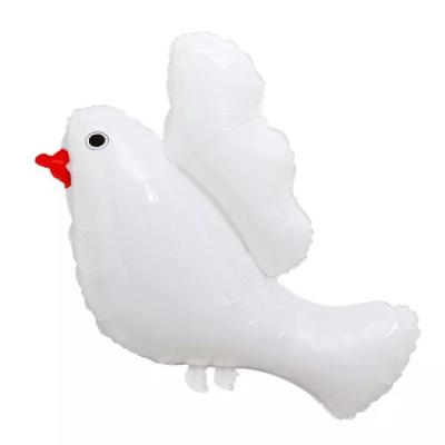 China Wholesal New White Bird Peace Dove Foil Globos Pigeon Balloons Wedding Graduation Party Decorations for sale
