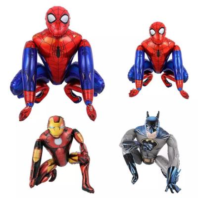 China Wholesal New Desgin Cartoon Character Super Hero Foil Balloons 3D Giant Spiderman Globos For Kids Toy Party Decoration for sale
