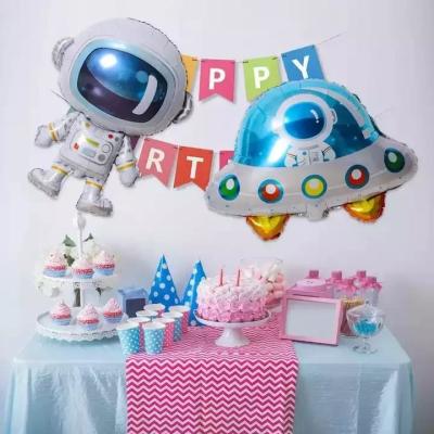 China Wholesal New Design Spaceman Foil Balloon Round Spaceman Space Ship 18 Inch Round Foil Balloon for sale