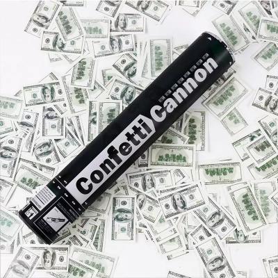 China Biodegradable Paper Money Dollar Party Poppers Confetti Cannon for sale