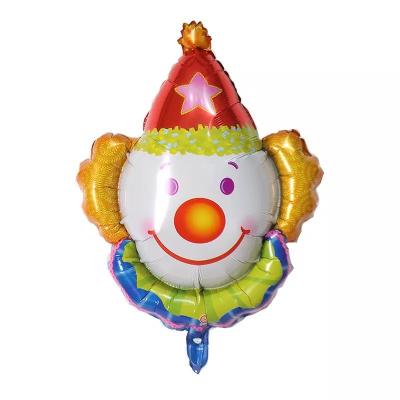 China Cartoon Theme Aluminum Foil Balloon Children'S Gifts Kid Toy Clown Balloons for sale