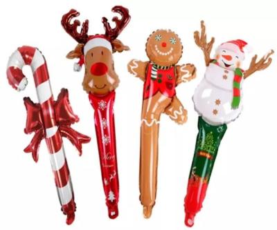 Китай Рождество Санта Рождественская елка колокольчики фольгированные шары набор на Новый год Рождество продается