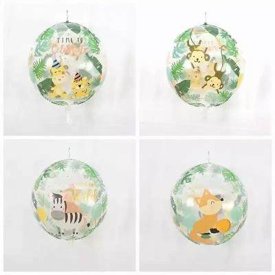 Китай Животные джунглей динозавр Печатные гелиевые ПВХ воздушные шары игрушка день рождения украшения продается