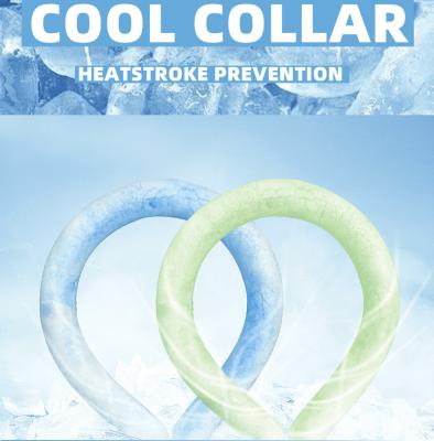 China Reusable Frozen Neck Cooler Hands Free PCM Cooling Neck Ring Custom Logo for sale
