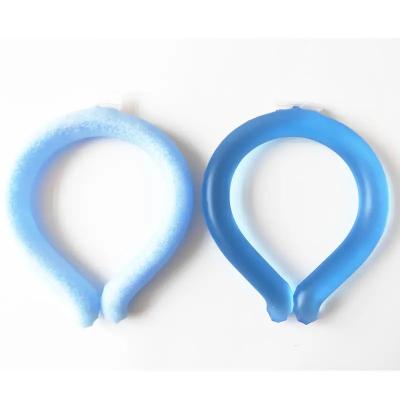 중국 시원한 28번 냉방 넥 링 자연 동결 아래에 있는 열 가소성 폴리우레탄 수지 / PCM 얼음 넥 링 성인 판매용