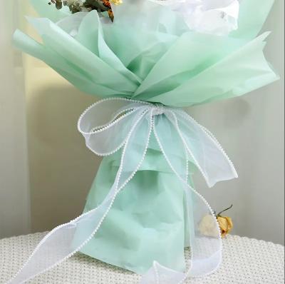 中国 DIY Accessories Organza Gift Wrap Ribbon For Flower Decoration 販売のため