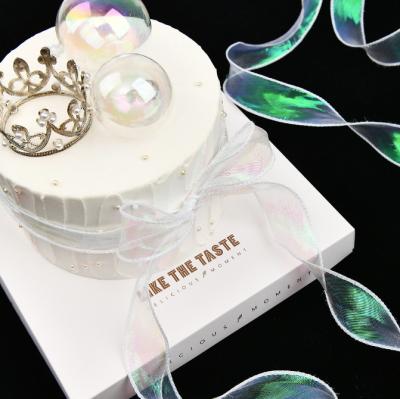 Chine Bouquets Cake Boxes Mesh Flowers Gifts Ribbons Illusion Fish Tail Ribbons 3cm à vendre