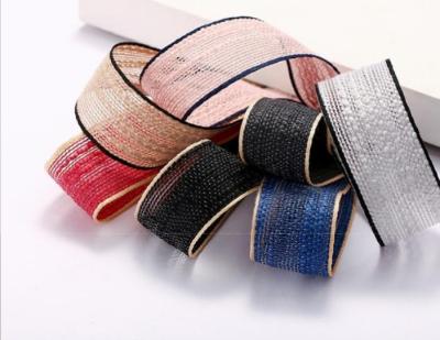 China new 2.5cm bilateral simple ribbon gift ribbon bow tie cake shop gift box ribbon for sale