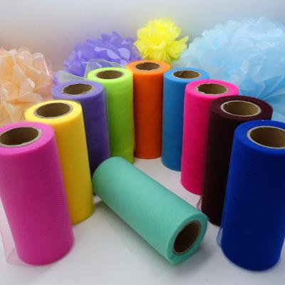 China Multicolor Organza Material Roll for Decoration 9gsm for sale