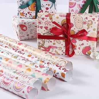 China Customizable Gift Wrap Paper Roll Recyclable And Eco Friendly Packaging Solution for sale