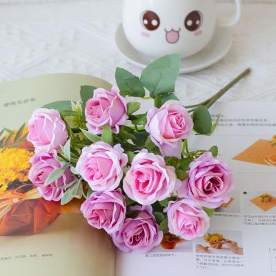 중국 작은 장미 는 결혼식 꽃받침 과 호텔 의 집 의 가구 를 장식 하는 데 사용 된다 판매용