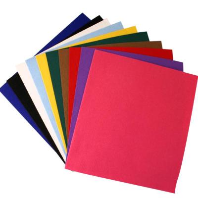 China Multicoloured 1mm Thick Felt Sheet 160gsm Polyester Nonwoven Felt Fabric A4 for sale
