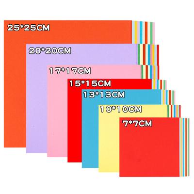 China 70gsm Handcraft o origâmi colorido cobrem 10 cores papel de 15cm x de 15cm à venda