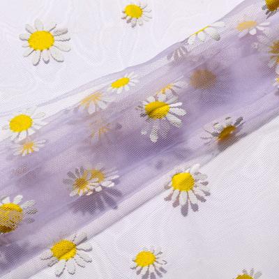 中国 結婚の装飾のチュチュのための40Dヒマワリのオーガンザのテュル ロールスロイスの生地 販売のため