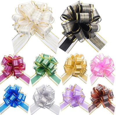 China Polyester Gift Wrap Ribbon Bow Multi Colored Width 2.0cm 5.0cm for sale