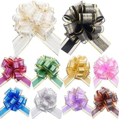 China Woven Pull String Ribbon Bows for sale