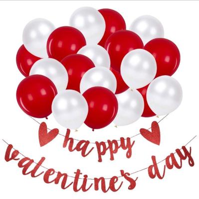 Китай знамя знака дня Святого Валентина деталей украшения партии сердца яркого блеска 10.5cmx16cm счастливое продается