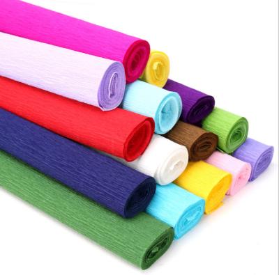 China 50cmx250cm Assorted Double Sided Crepe Paper Roll Decorations Customized for sale