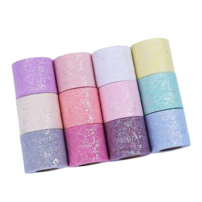 China Hot Stamped Dots Tutu Tulle Roll 100% Polyester Organza Fabric 10gsm for sale
