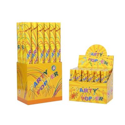 China Goldfolien-Papier-Blumen-Korn-Partei-Konfetti-Kanonen-tireur für Festival-Feier zu verkaufen
