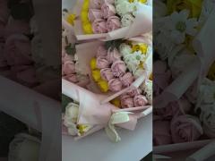 18バラの石けん花のギフトボックス 石けん花束 バレンタインデー クリスマスプレゼント 誕生日プレゼント 国境を越えた供給