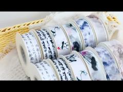 中国様式 リボン インク洗浄 シフンリボン ポリエステルリボン ケーキ 花のリボン 焼物 カリグラフィー 手作り DIY ストラップ