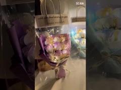 卒業式,永遠の花,バラ,アスター,乾燥した花,完成した石けん,花,誕生日,バレンタインデー,520,小さなプレゼント スタンドを設置するために