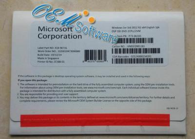 China Estándar R2 del servidor 2012 de Microsoft Windows/licencia del OEM R2 de Windows Server 2012 en venta