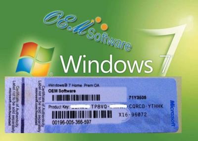 Chine La bonne compatibilité de Windows 7 Home Premium de PC de clé originale de produit libèrent l'échange à vendre