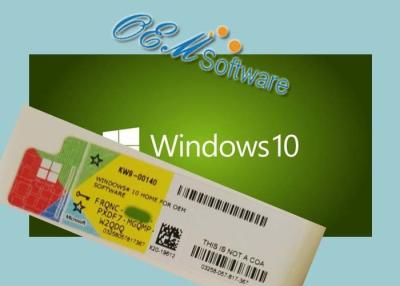 Китай Ключ продукта ПК для лицензии коробки OEM стикера Coa Windows 10 Pro продается