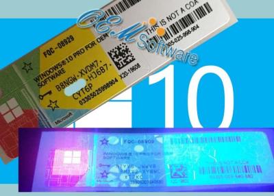 China 64Bit Genuine Windows 10 Professional License Key Oem Pack for sale