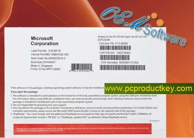 China Windows Server 2012 R2 Standard Retail Key DVD Box Oem Pack Product Key License for sale