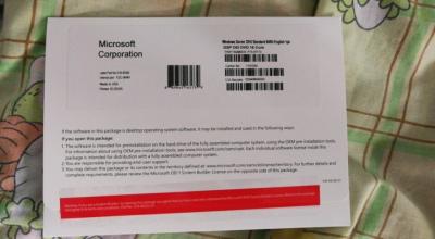 China Slim Pack Windows Server 2016 R2 Standard Key OEM Software Coa Sticker License for sale