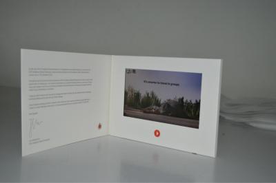 China TFT lcd screen video display greeting card/video brochure/video postcard for sale