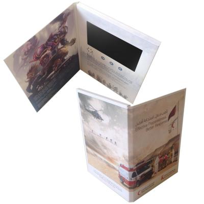 China video greeting card touch screen/video brochure / video booklet for sale