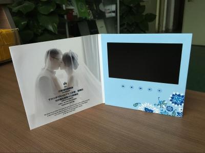 China Factory supply wedding invitation video cards/LCD VIDEO Brochure for sale