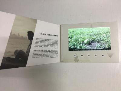 China Paper material Video promotional card 7inch screen video brochure card  video booklet for marketing and advertising for sale