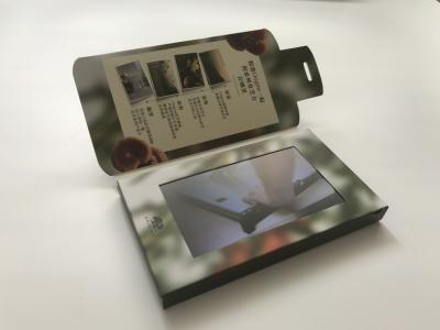 China La aduana activó la tarjeta video del folleto de la forma de la botella del jugador del POP del papel de la pantalla LCD 4.3inch para el anuncio y la promoción en venta