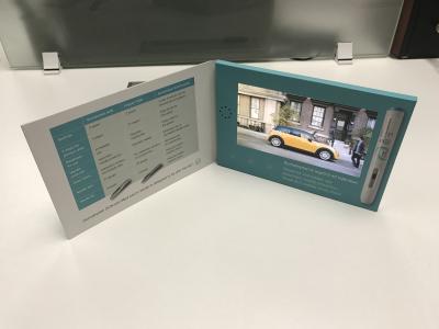 China Anuncio publicitario video innovador del folleto video de la pantalla LCD del arte de papel 7inch de las soluciones del márketing y de la comunicación para el producto en venta