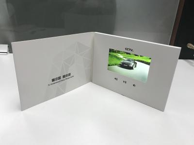 China 2018 book style lcd screen video brochures paper material 5'' video card Benefits to Video Marketing for CCTV brand card for sale