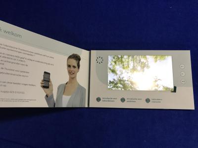 China Innovative marketing & communication paper craft 7inch screen Commercial Video brochure for MSD Pharmaceuticals branding for sale