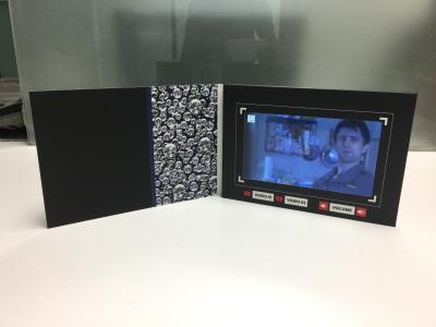 China Custom printed designs 7inch LCD screen video brochure card video advertising book video greeting card for sale