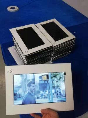 China 2021 new year greeting card paper card 7inch screen video module card with white no printing for promotion for sale