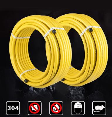 China DN15 Cooker Gas Hose , Flexible Stainless Steel Gas Pipe 50 Years Warranty for sale
