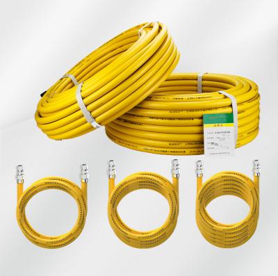 China KONCH GAS Domestic Gas Pipe , DN13 1500mm Yellow Natural Gas Hose for sale