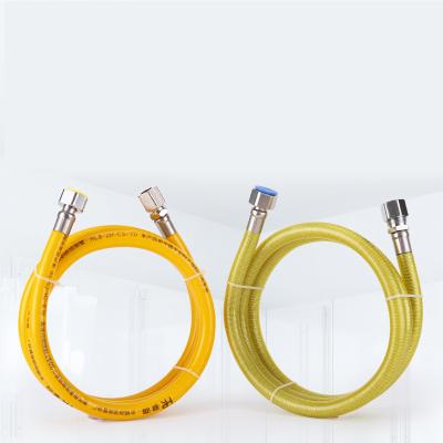 China Corrugated Yellow Flexible Gas Hose 201 304 316L Stainless Steel for sale