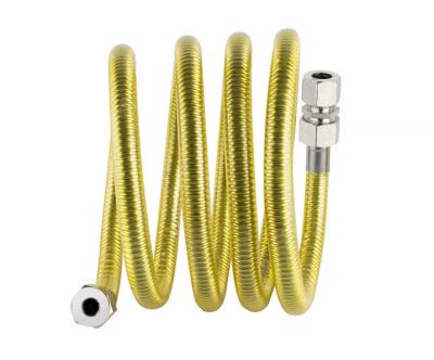 China DN10x400 Stainless Steel Gas Hose , SS304 Natural Gas Heater Hose for sale